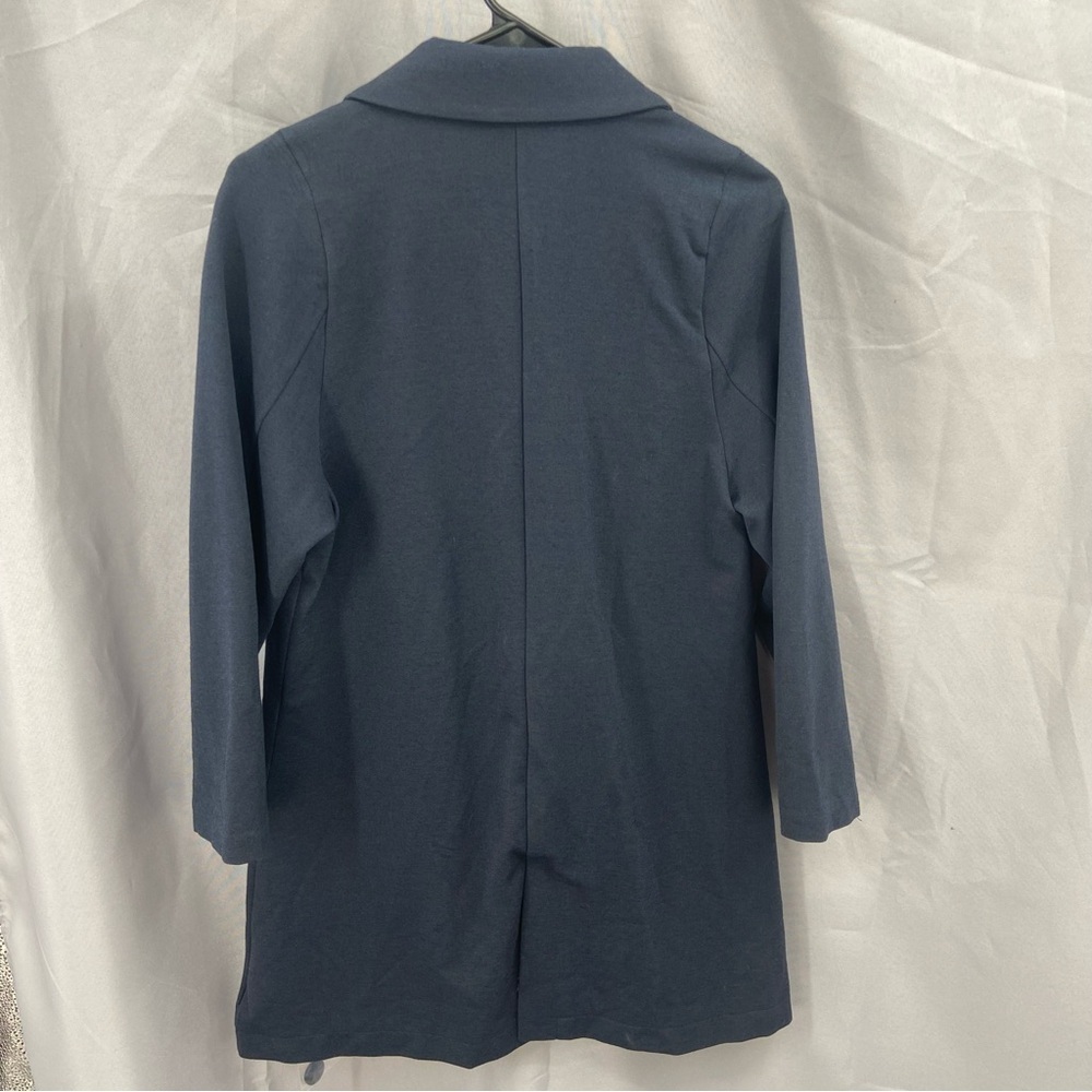 Garnet Hill Charcoal Gray Sweater Blazer Size 12 - Picture 8 of 8